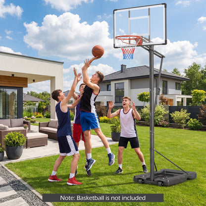 Portable Basketball Hoop with Shatterproof Backboard