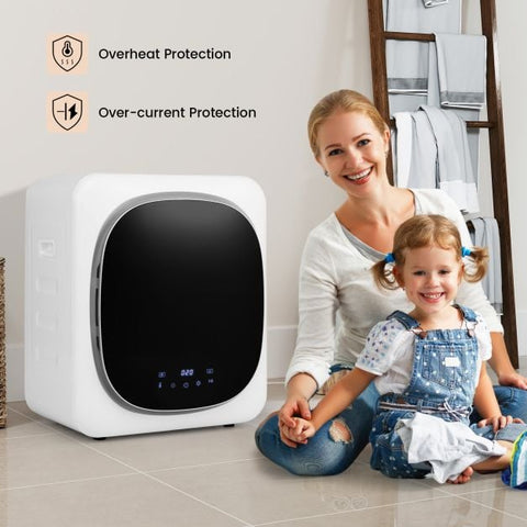 Portable Clothes Dryer Compact Laundry Dryer with 5 kg Stainless Steel Tub