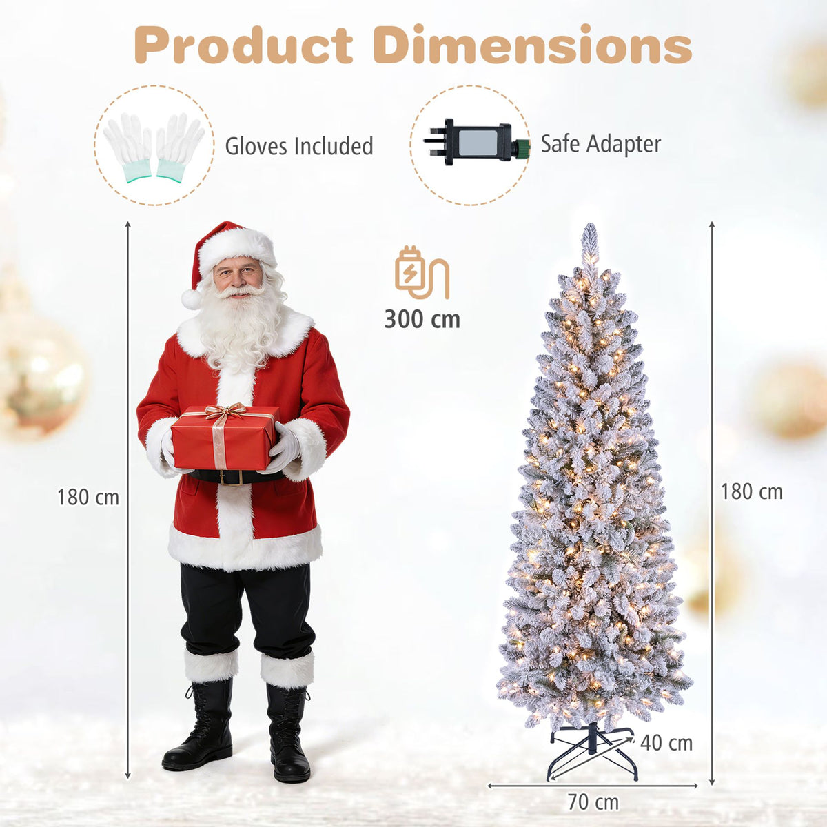 Prelit Artificial Christmas Tree with Smart RGB 350/250 Warm White LED Lights-180cm