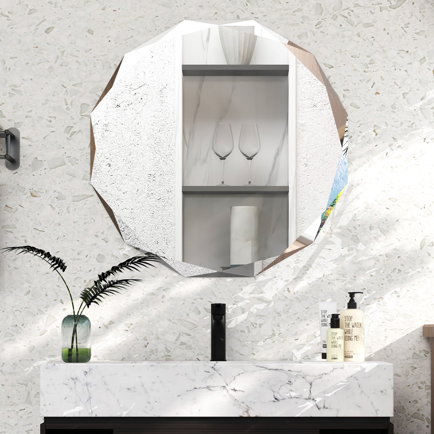 Premium Silver Polished Frameless Wall Mount Mirror