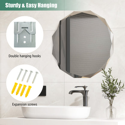 Premium Silver Polished Frameless Wall Mount Mirror