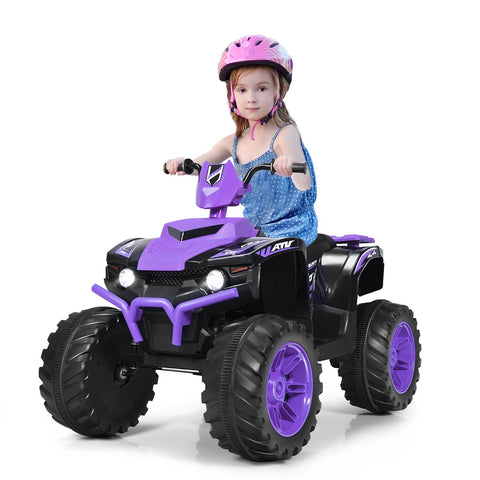 12v Electric Kids Ride On ATV / Quad Bike-Purple