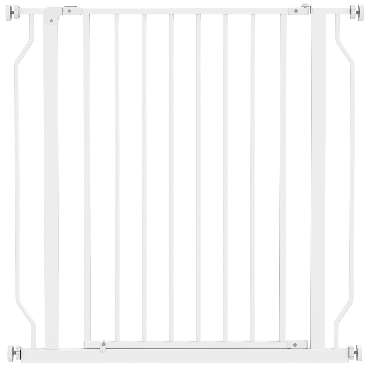PawHut Extra Wide Dog Safety Gate, with Door Pressure, for Doorways, Hallways, Staircases - White