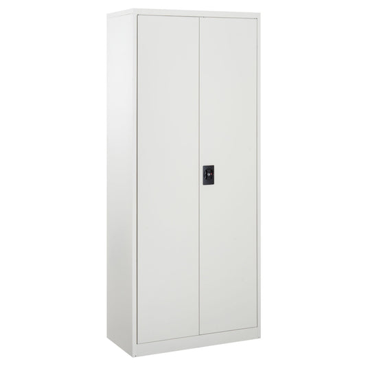 Vinsetto Lockable Filing Cabinet Tall Adjustable Shelf Large Office Storage for Office Use, White