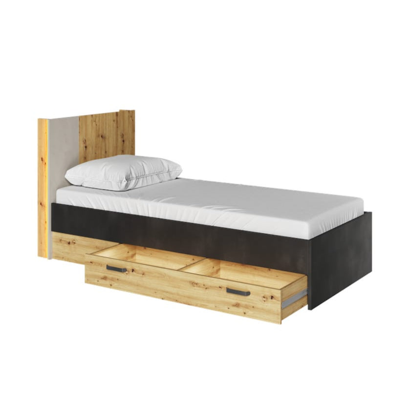 Qubic 12 Bed With LED [EU Single]