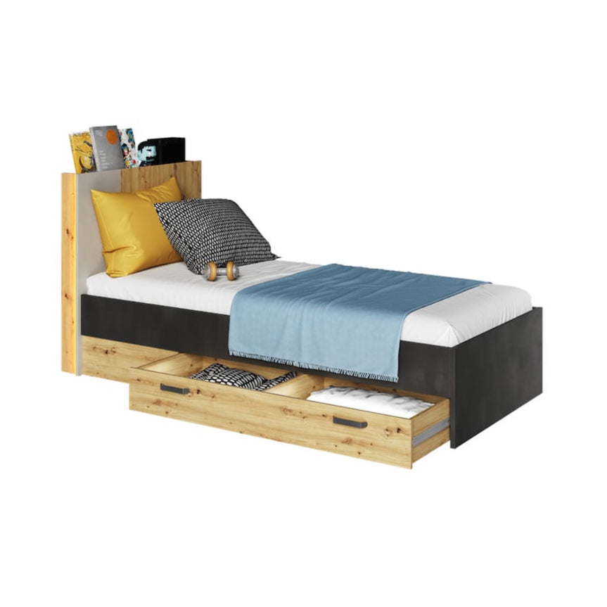 Qubic 12 Bed With LED [EU Single]