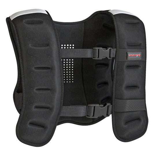 SPORTNOW Weighted Vest, 10 kg Weight Vest with Adjustable Straps, Reflective Strips, Black