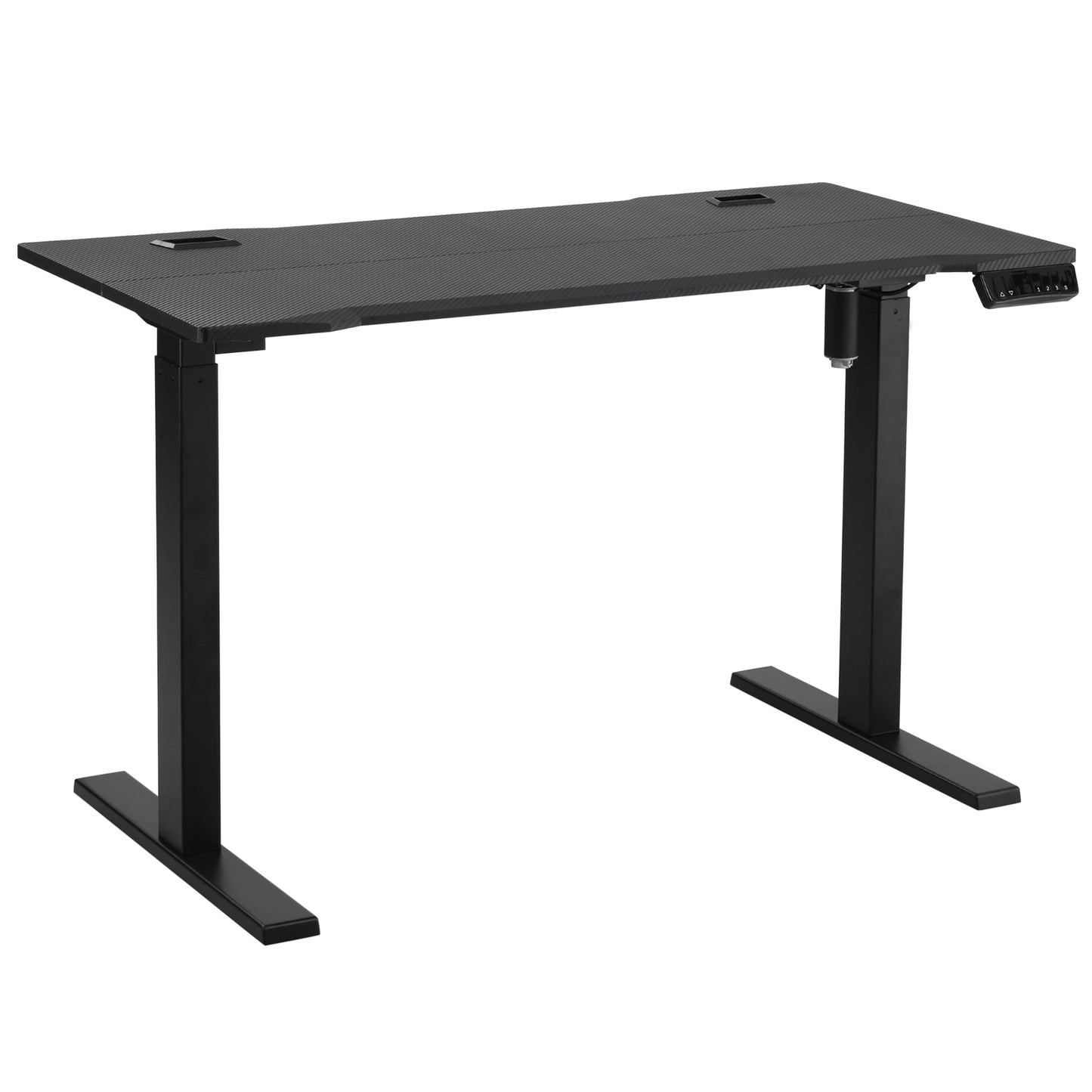 Vinsetto Electric Height Adjustable Standing Desk, 120 cm x 60 cm Memory Preset Stand Up Workstation for Home, Office, Black