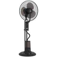 HOMCOM Pedestal Fan with Water Mist Spray, Spray Misting Fan with 70Â° Oscillation, Tilt Head, 3 Speeds, 3 Modes, Adjustable Mist, 3.2L Water Tank, for Home, 120 cm