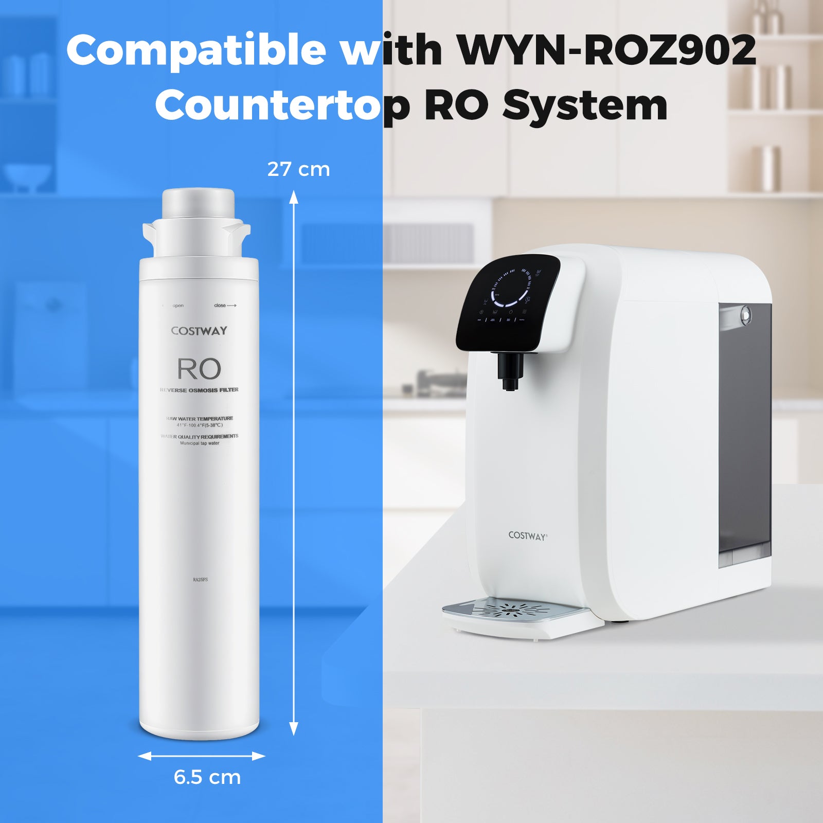 RO Filter Replacement for Item No: 13695278 Countertop Reverse Osmosis System