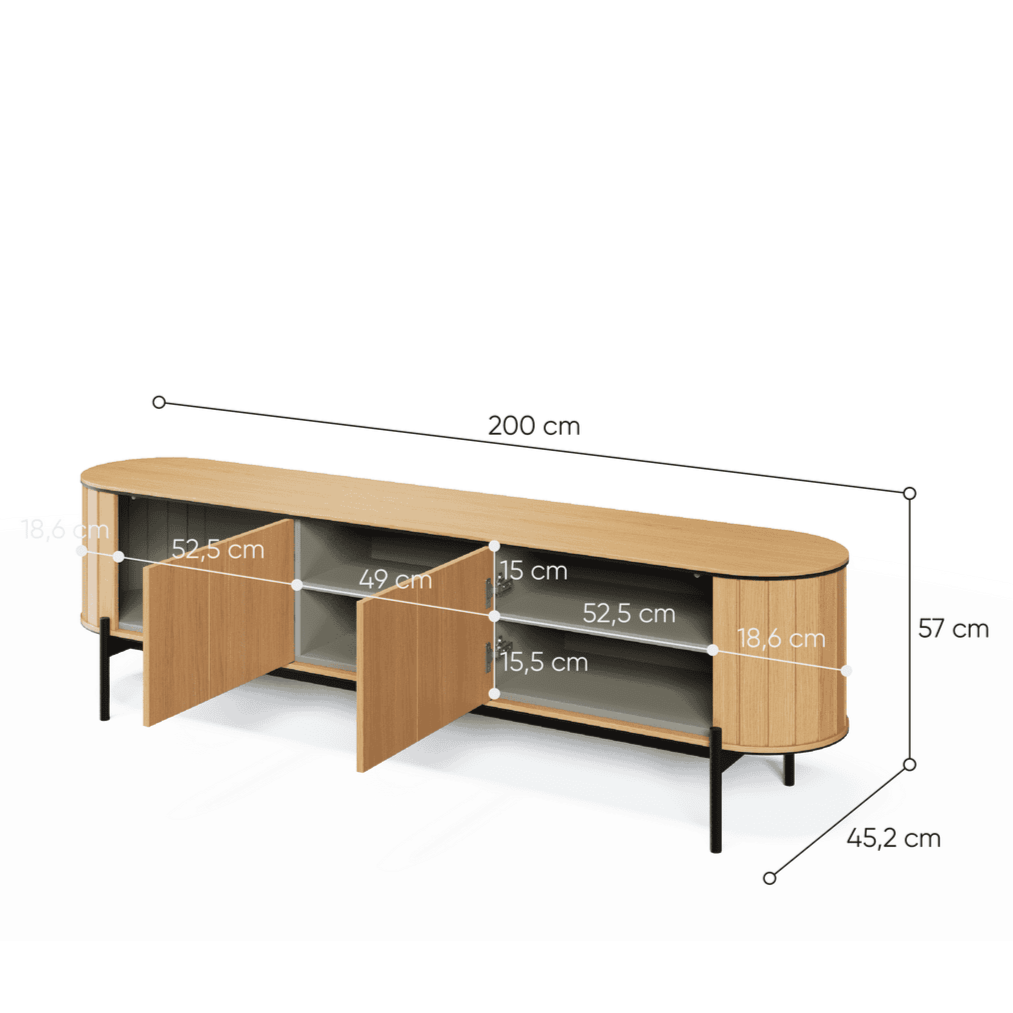 Rotto RT-06 TV Cabinet 200cm