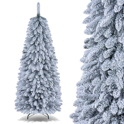 Realistic Collapsible Spruce Tree with 545/705 Full Branch Tips and Folding Metal Stand-180CM