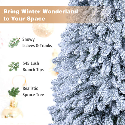 Realistic Collapsible Spruce Tree with 545/705 Full Branch Tips and Folding Metal Stand-180CM