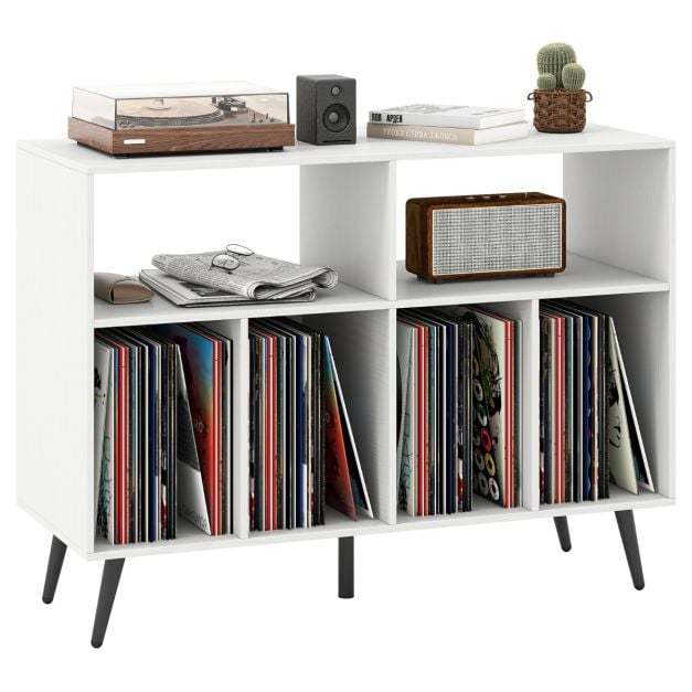Record Player Stand 3-Tier Turntable Stand-Black