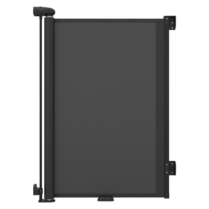 Retractable Safety Barrier up to 140 with Double Locking for Babies and Dogs-Black