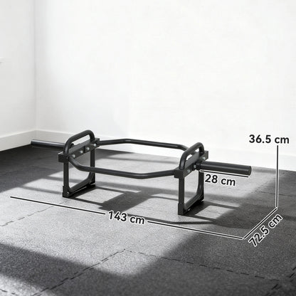 SPORTNOW Olympic Trap Bar, 2" Hex Barbell Bar with 300kg Capacity for Deadlifts, Shrugs, Squats and Farmer Walks