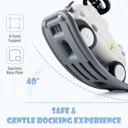 3-in-1 Rocking Horse and Sliding Car with Detachable Balance Board