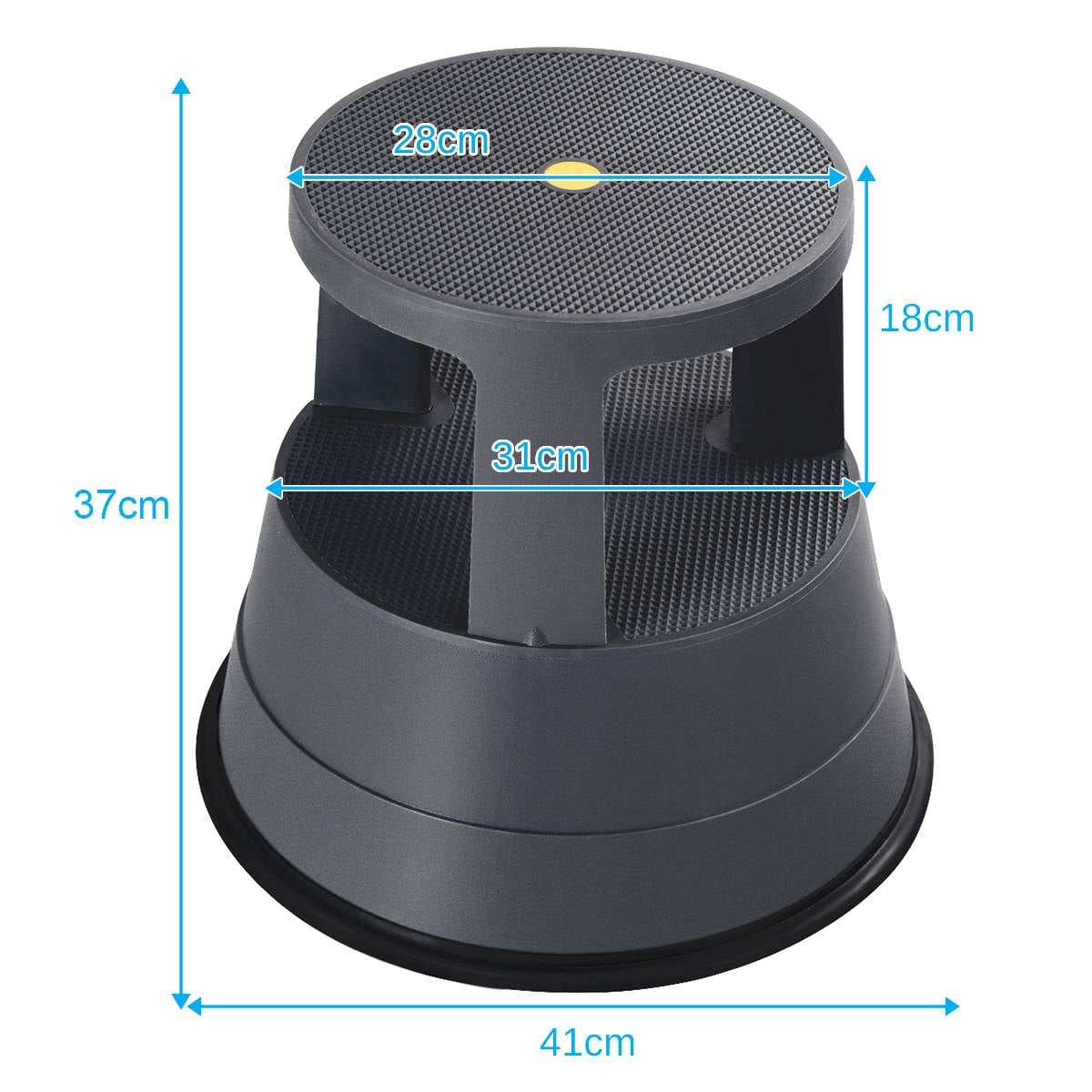 Roller Stool  with Casters and Non-slip Rubber Band