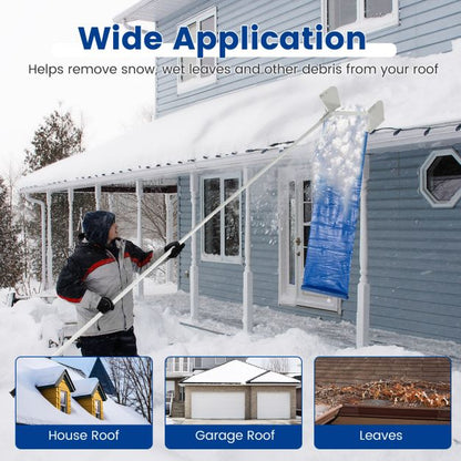 Roof Rake Snow Removal Aluminum Snow Roof Rake with 624 Max Length