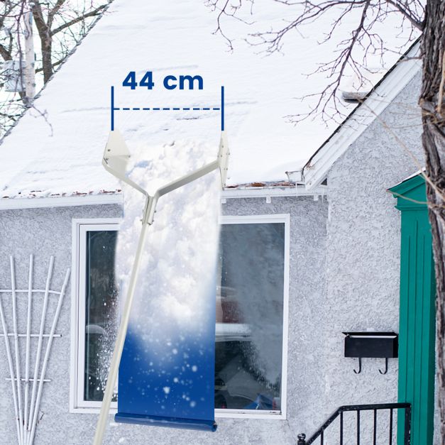 Roof Rake Snow Removal Aluminum Snow Roof Rake with 624 Max Length