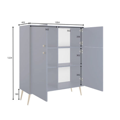 Rose Highboard Cabinet 105cm
