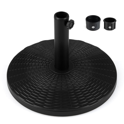 Round Patio Umbrella Base with Adjustable Knob for Yard