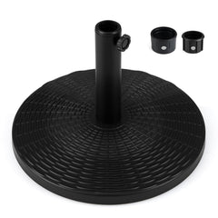 Round Patio Umbrella Base with Adjustable Knob for Yard