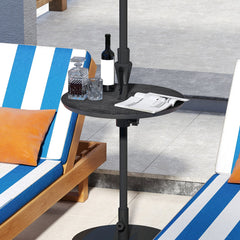Round Umbrella Table Tray for 38 mm Patio Umbrella Pole