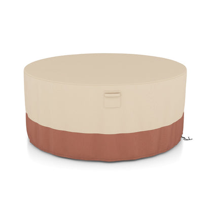 158/181/213 CM Round Patio Furniture Cover-Beige-S