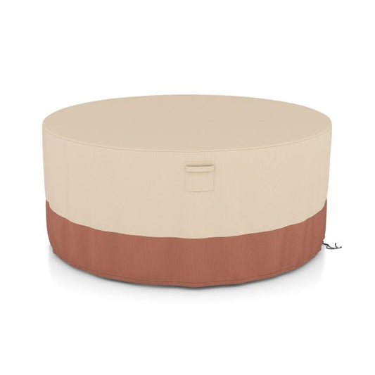 158/181/213 CM Round Patio Furniture Cover-Beige-L