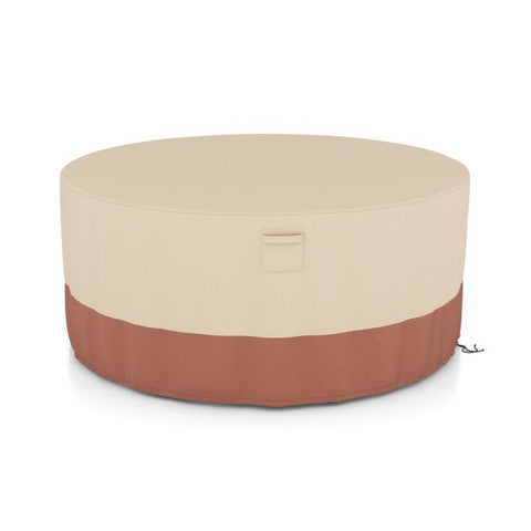 158/181/213 CM Round Patio Furniture Cover-Beige-M