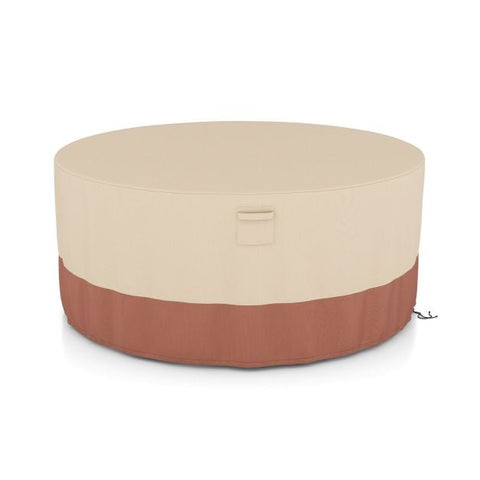 158/181/213 CM Round Patio Furniture Cover-Beige-S