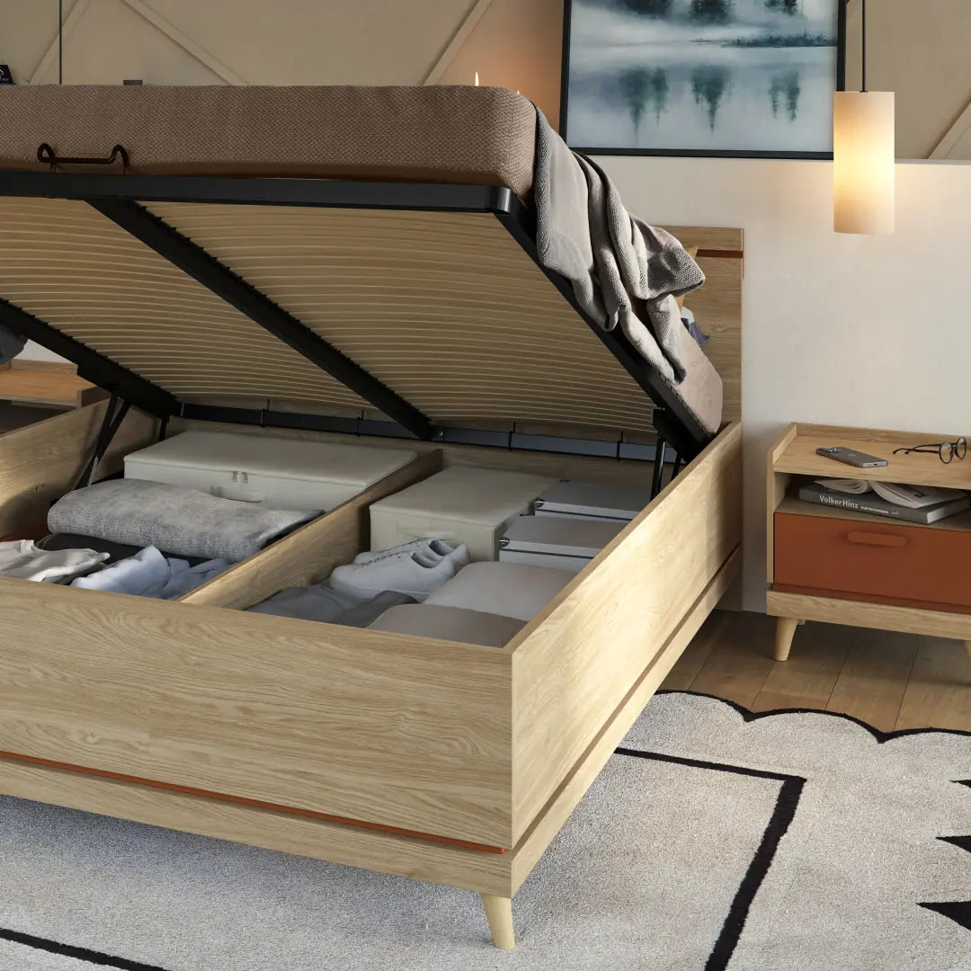 Scandi Ottoman Bed [EU King]