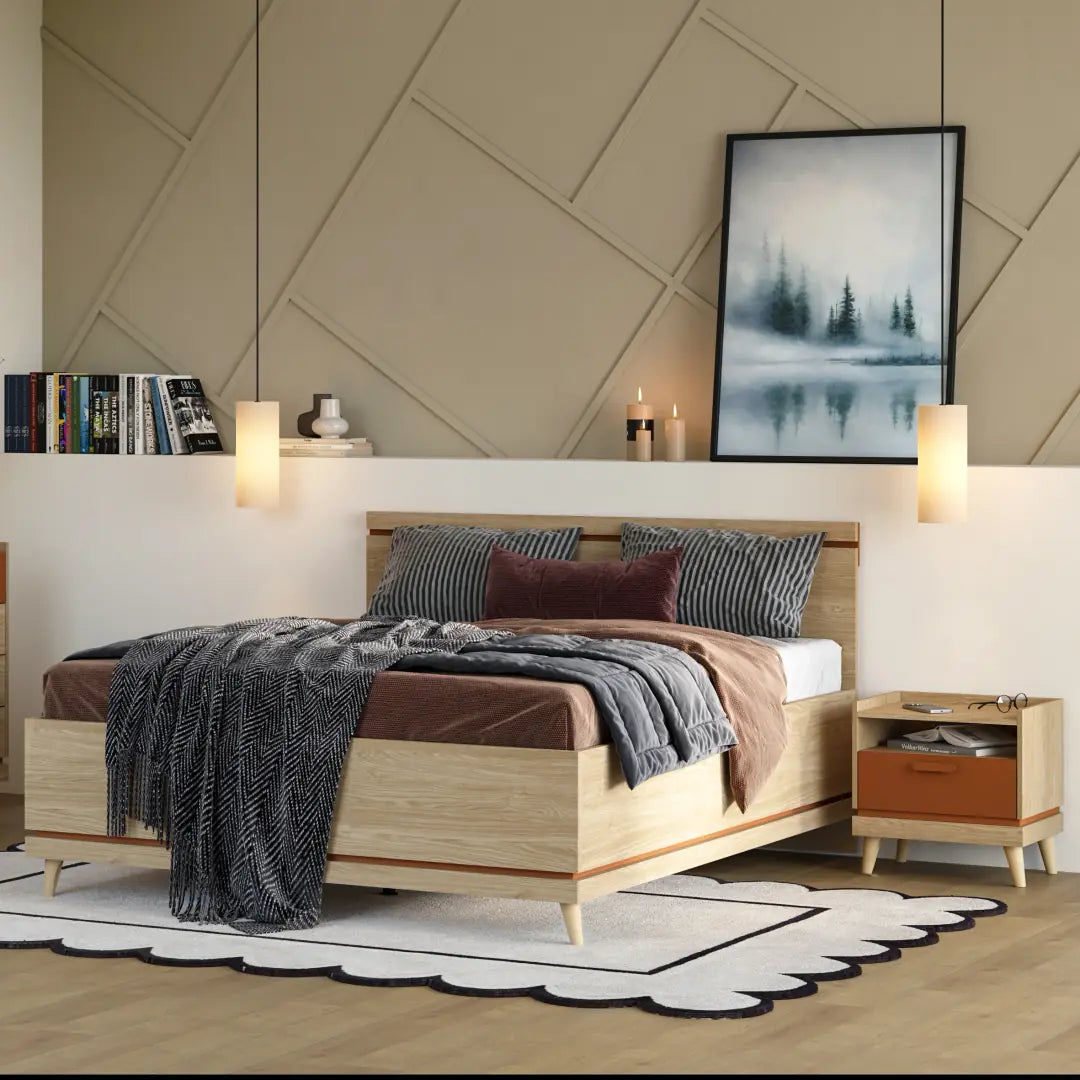 Scandi Hinged Door Wardrobe 144cm