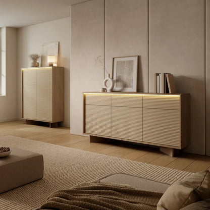 Semi Sideboard Cabinet 154cm