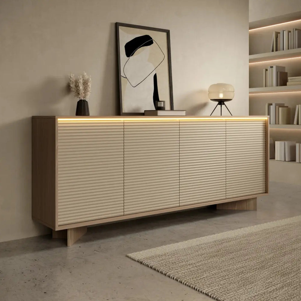 Semi Sideboard Cabinet 204cm