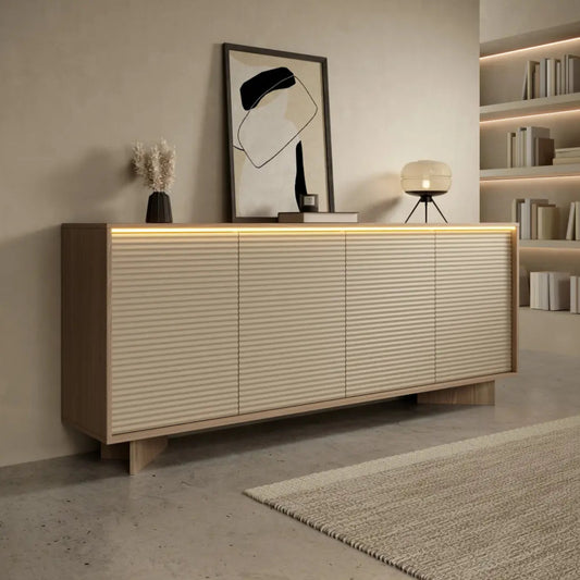 Semi Sideboard Cabinet 204cm