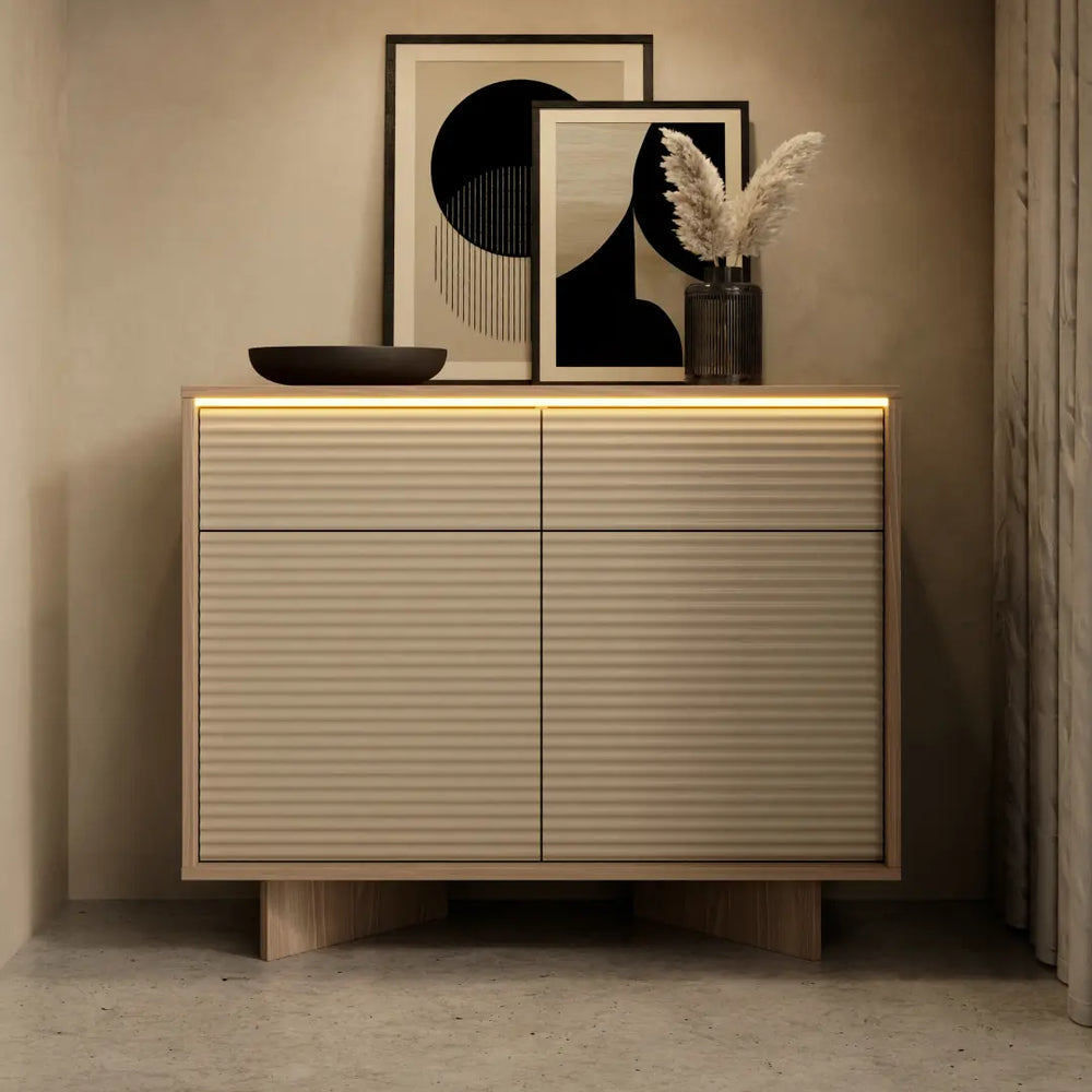 Semi Sideboard Cabinet 104cm