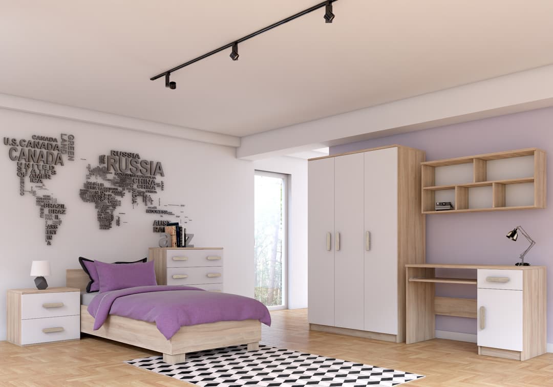 Smyk III SM-19 Hinged Wardrobe 120cm