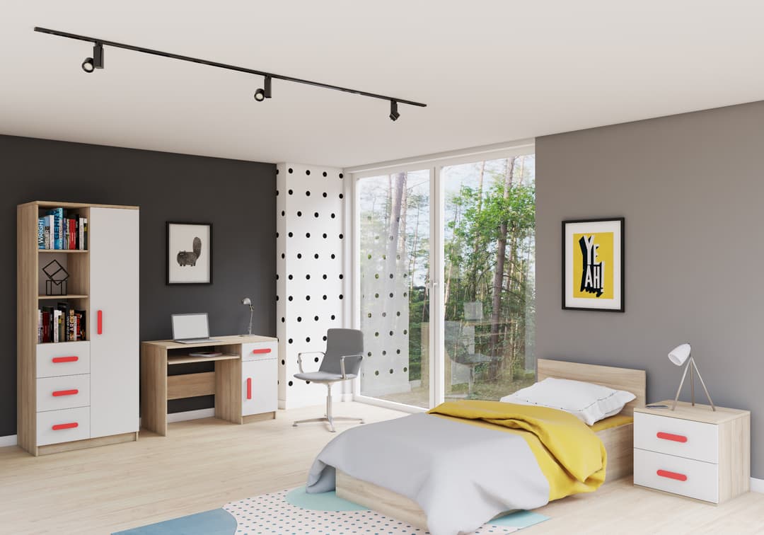 Smyk III SM-19 Hinged Wardrobe 120cm