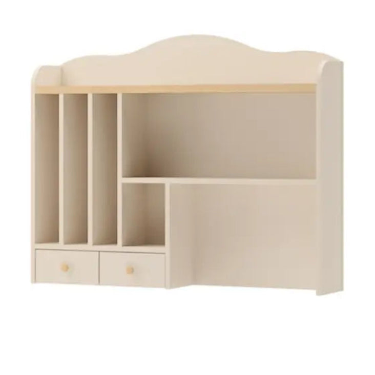 Corner cabinet with wooden top on a white background
