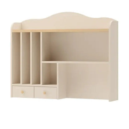 Corner cabinet with wooden top on a white background