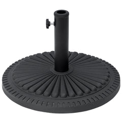 Outsunny 14kg Round Cement Parasol Base Umbrella Weight Stand Holder Fits Î¦35mm,Î¦38mm,Î¦48mm Pole for Patio Outdoor Garden - Black