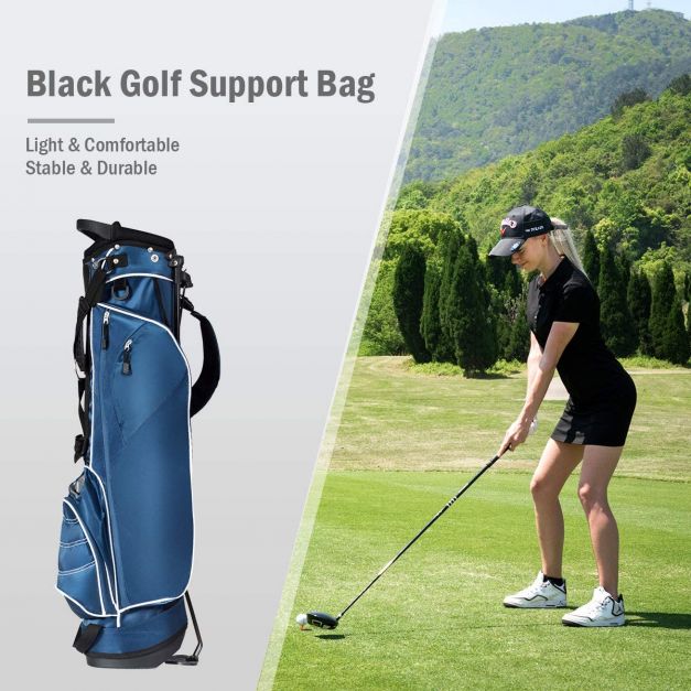 Ultra Lightweight Golf Bag with 4-Way Top Dividers for Golf Course & Travel-Navy