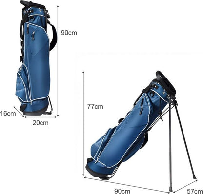 Ultra Lightweight Golf Bag with 4-Way Top Dividers for Golf Course & Travel-Navy