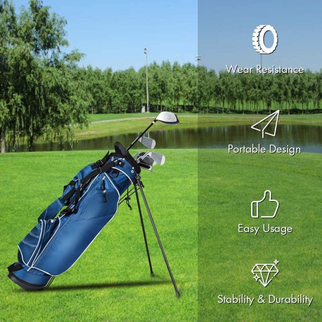 Ultra Lightweight Golf Bag with 4-Way Top Dividers for Golf Course & Travel-Navy
