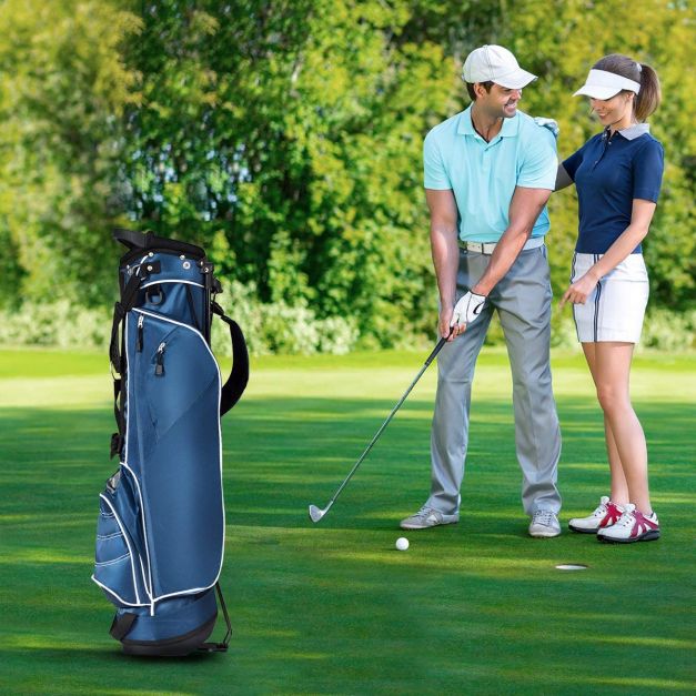 Ultra Lightweight Golf Bag with 4-Way Top Dividers for Golf Course & Travel-Navy