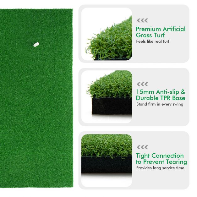 1.5 m x 1 m Golf Hitting Mat with Synthetic Turf