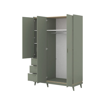 Scandi Hinged Door Wardrobe 144cm