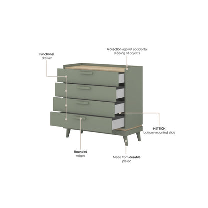 Scandi Chest Of Drawers 90cm